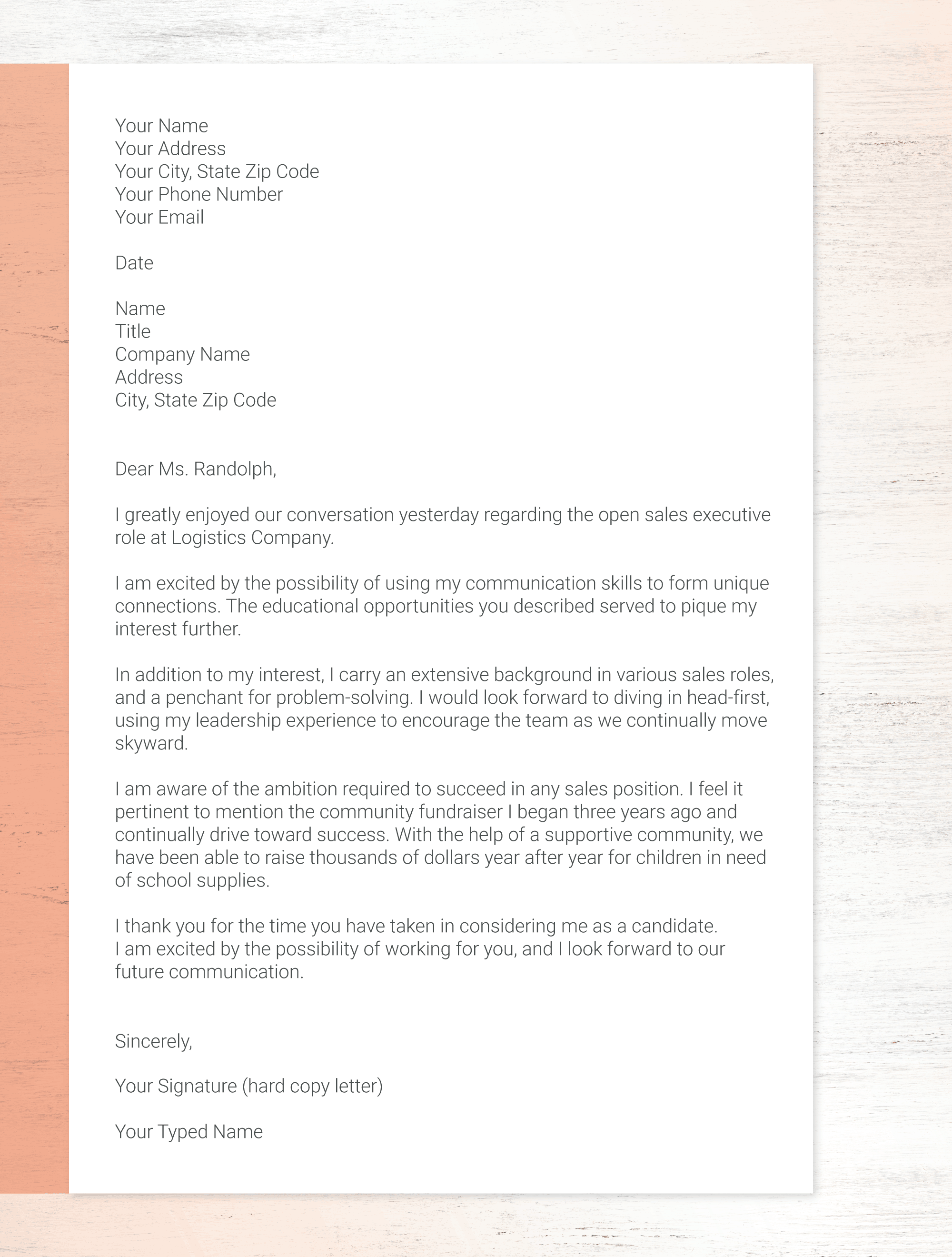 Letter After Phone Interview from learn.g2.com