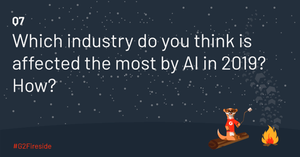 Which industries will be affected by AI in 2019