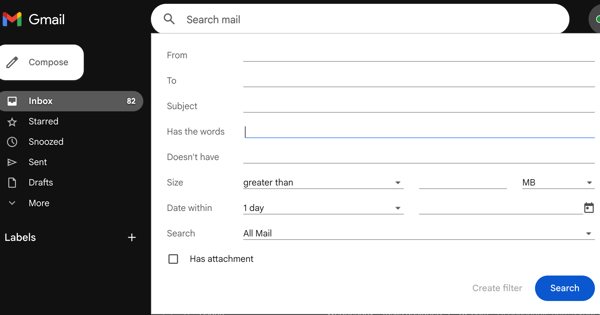 Gmail search