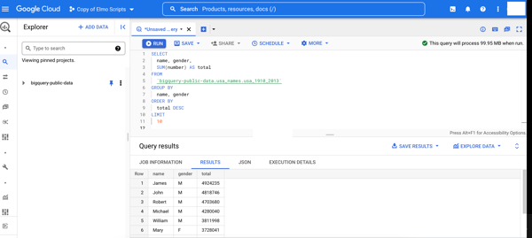 Google Cloud BigQuery