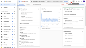 Google Cloud Load Balancing dashboard