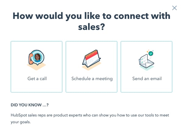 sales contact lead form