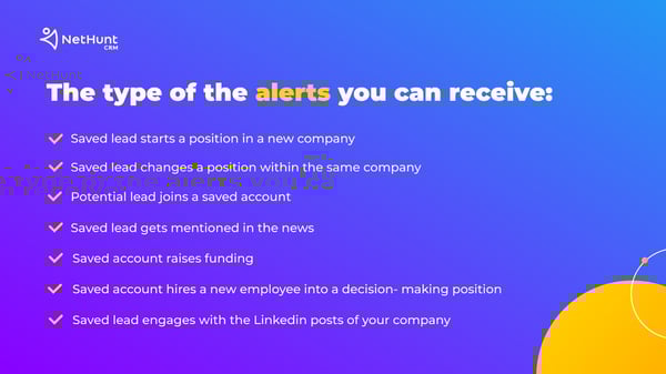 LI sales navigator alerts