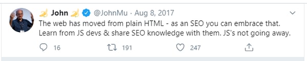 tweet about js seo