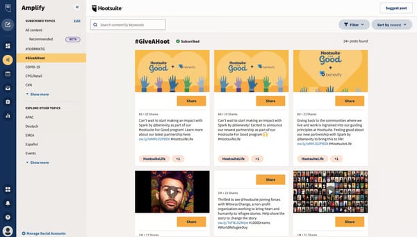 Hootsuite Amplify