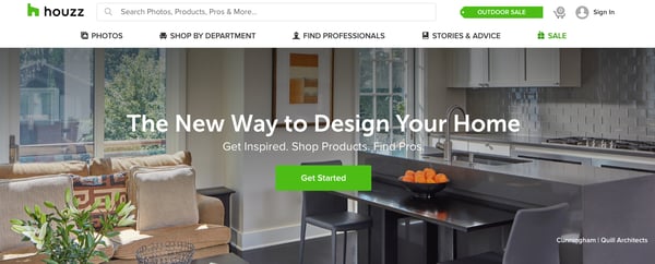 Houzz is a home renovation online marketplace.