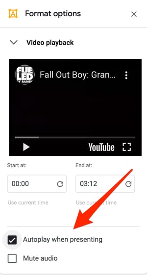 Autoplay Video in Google Slides