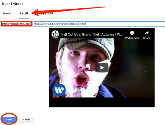 Insert YouTube Video into Google Slides