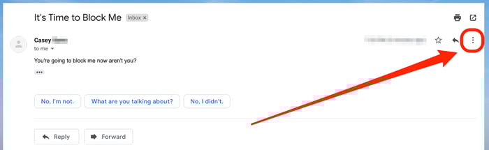 Three Dots in Gmail