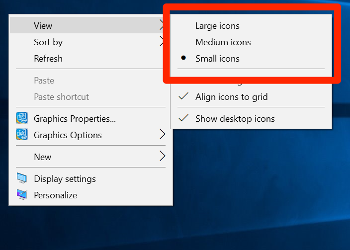 windows 10 icon resize keyboard shortcut
