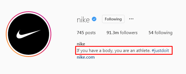 Nike IG bio