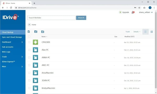 IDrive Online and SaaS Backup, Object Storage e2