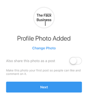 instagram business profile picture
