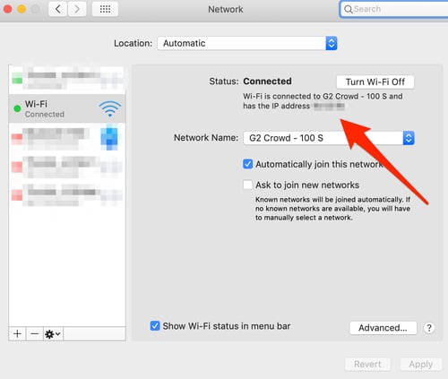 IP Address on Mac