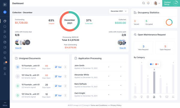 Innago dashboard