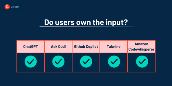 Do users own their own input