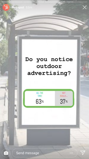 Instagram Story of a poll