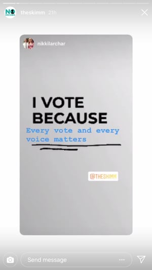 Instagram story No Excuses Campaign