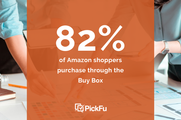 percent of shoppers who purchase through buy box