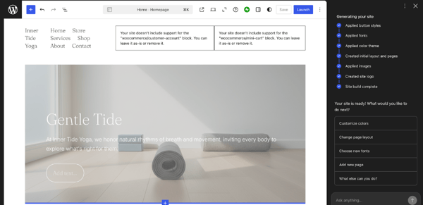 Landing page WordPress