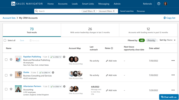 LinkedIn Sales Navigator