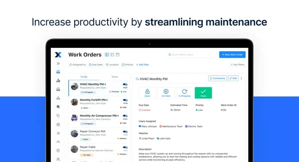 Maintainx work order dashboard
