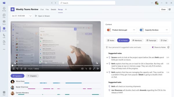 Meeting AI Summaries with Microsoft Copilot