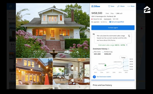 zillow app homepage