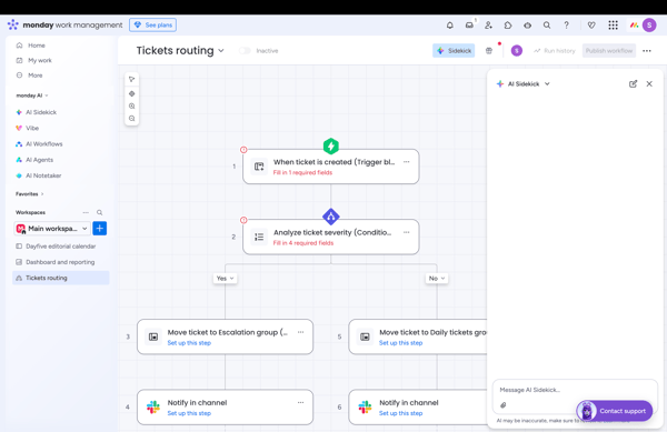 Monday Workflow automation