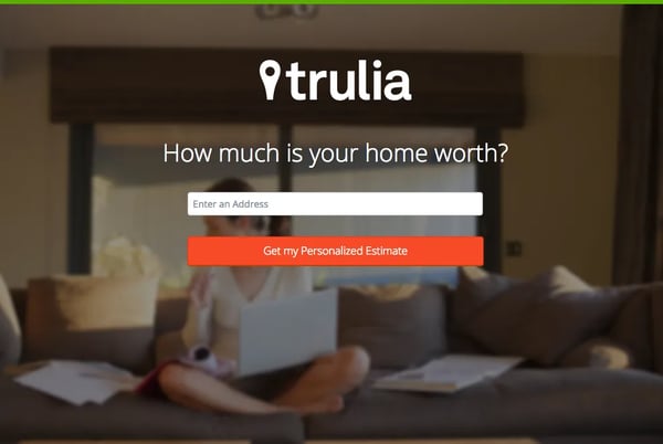 trulia landing page