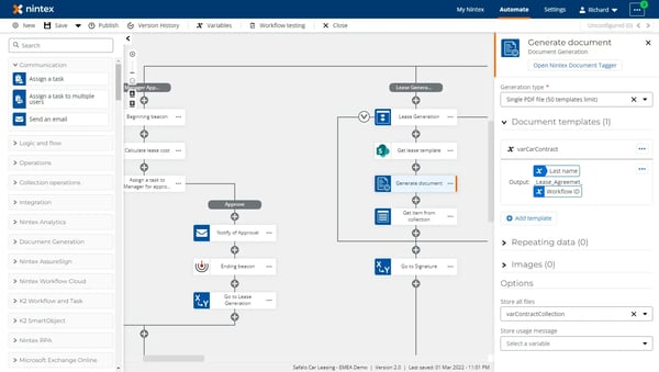 Nintex automation cloud workflow dashboard