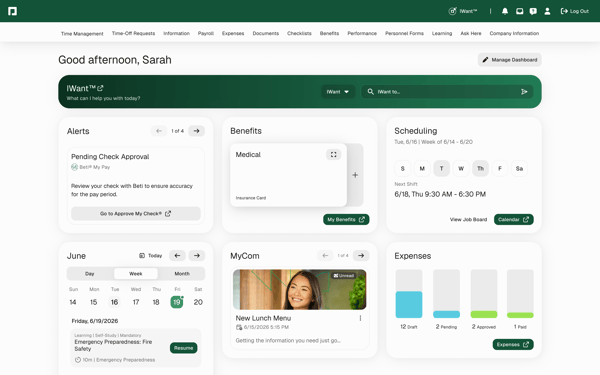 Paycom interface