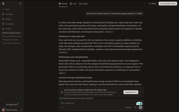 Perplexity Research