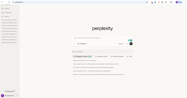 Perplexity UI in 2026