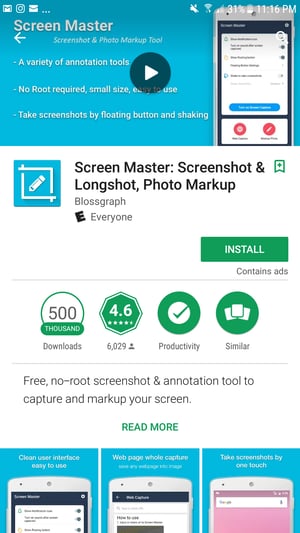 Android-screenshot-app