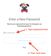 Сброс пароля инстаграм ссылка