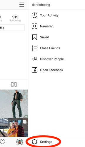 instagram options