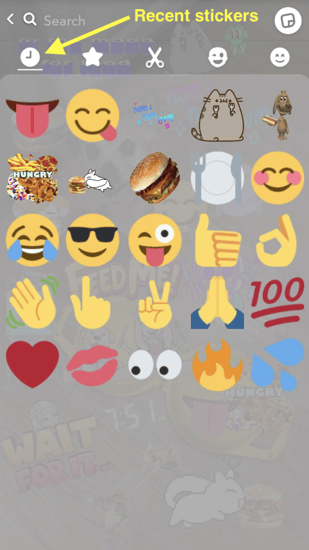recent-snapchat-stickers