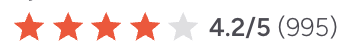 QuickBooks Desktop Enterprise G2 rating