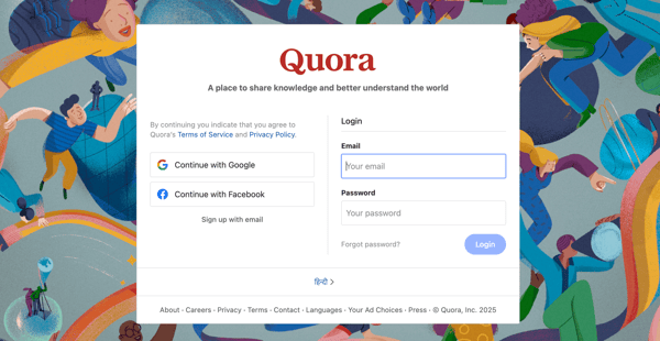 Quora sign in