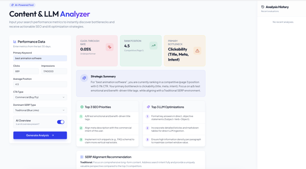 Replit generated content analyzer