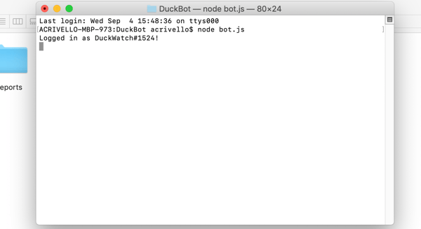 run the discord bot by initializing your bot again in the Terminal