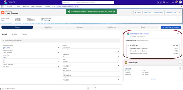 Salesforce Spiff