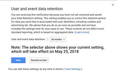 Google Analytics GDPR