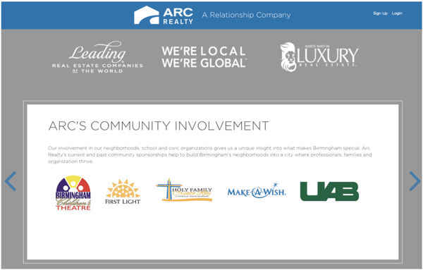 Community involvement trust section of a realtor