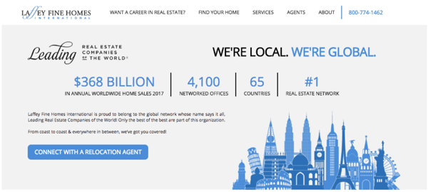 Global trust section of realtor website