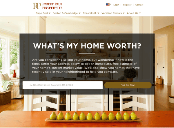 Home worth real estate calculator