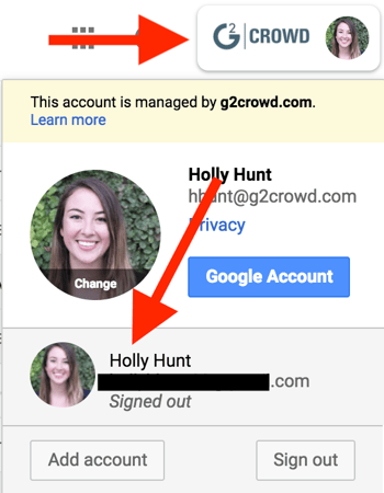 how-to-change-default-account-on-google