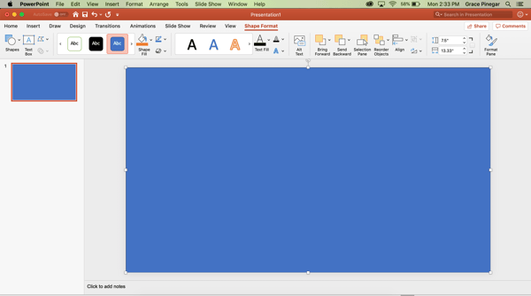 fill slide with shape powerpoint border