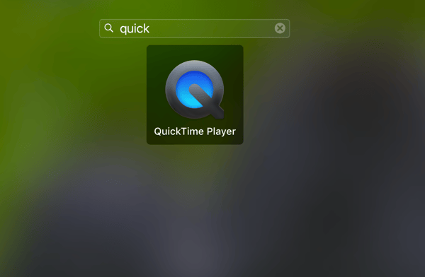 open quicktime player